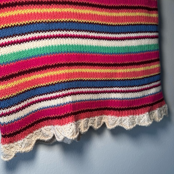 Francesca’s Rainbow Striped Crochet Top - Picture 6 of 15